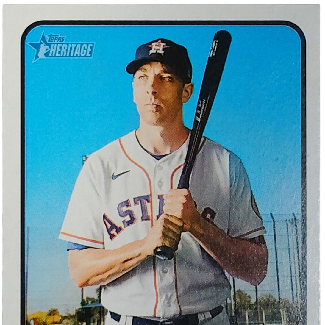 2022 Topps Heritage Jason Castro 424 Houston Astros Catcher Baseball Card VG/EX