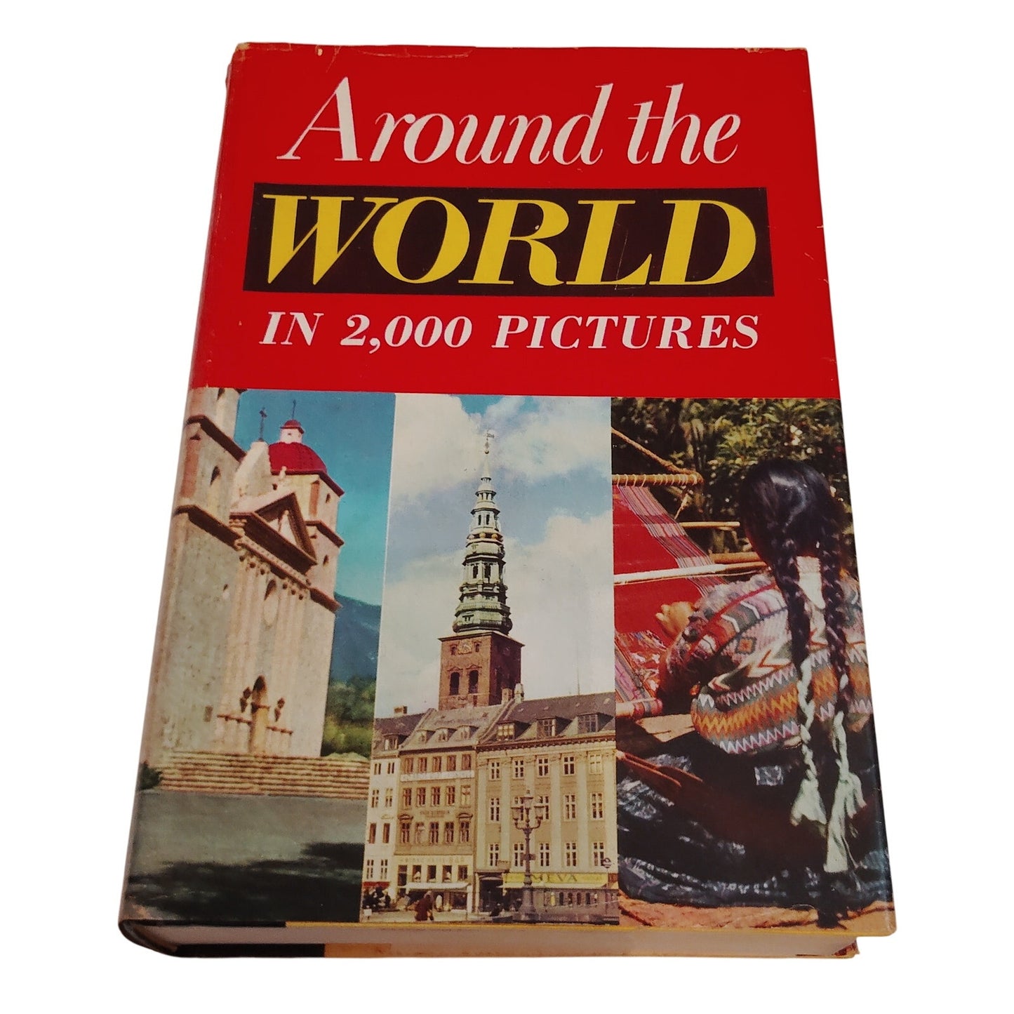 Around the World in 2000 Pictures 1959 Hardcover Excellent Condition Doubleday