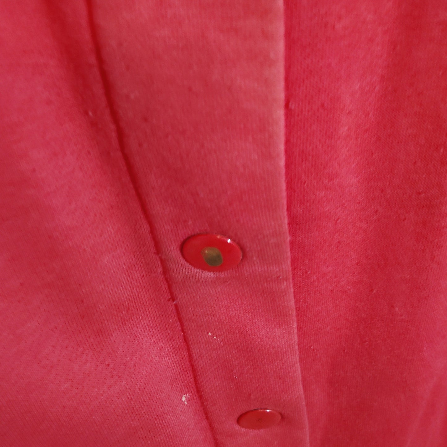 Vintage Blair Heavy Flannel Robe - Pink Snap Front Loungewear - Size Large