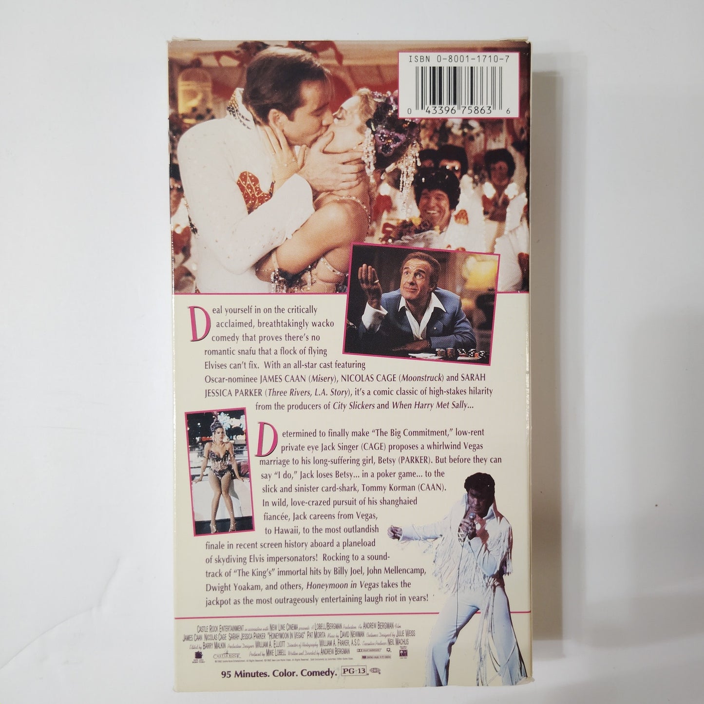 Honeymoon in Vegas VHS 1992 Nicolas Cage Sarah Jessica Parker James Caan Comedy