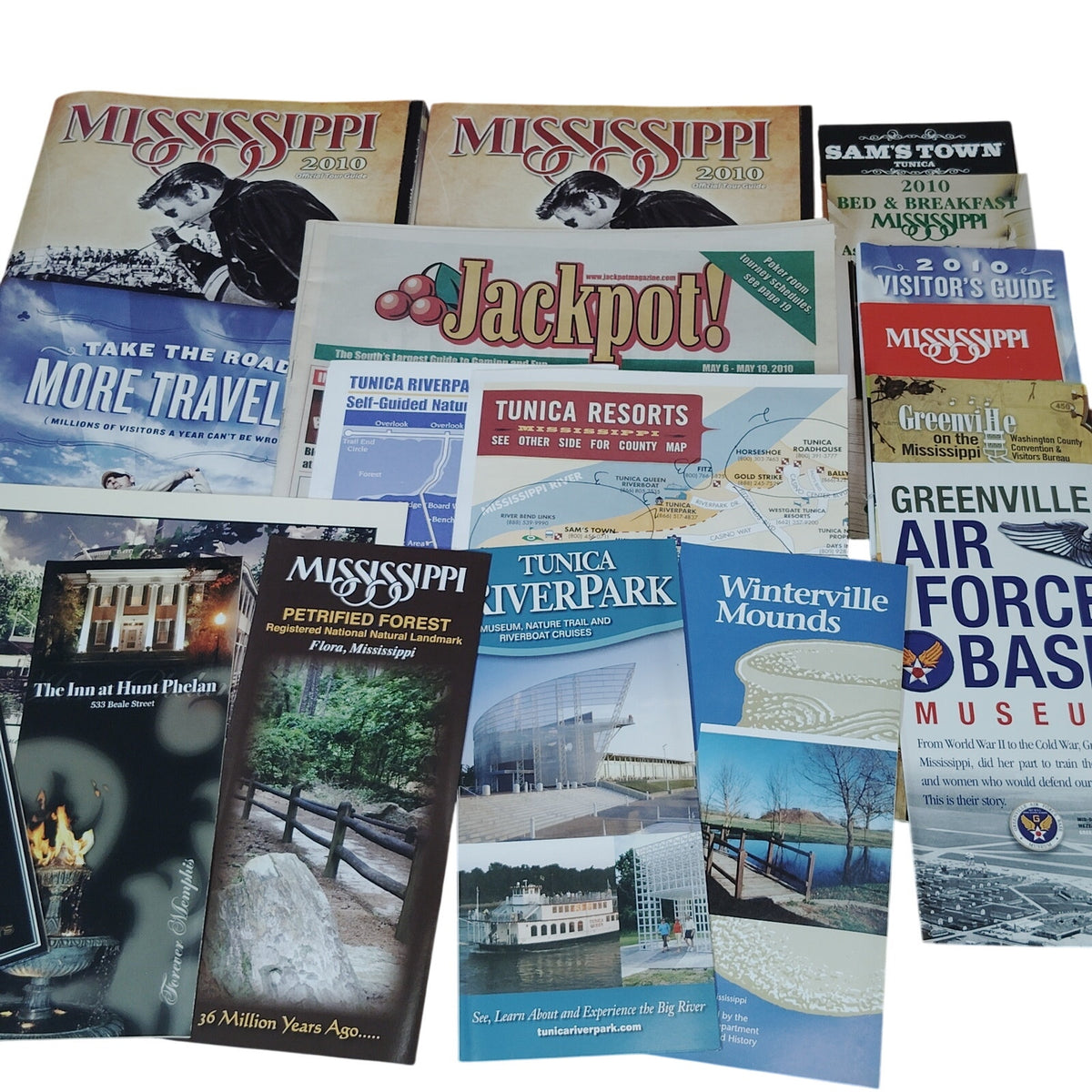 Mississippi Tunica 2010 Travel Ephemera Collection - Guides, Brochures & More