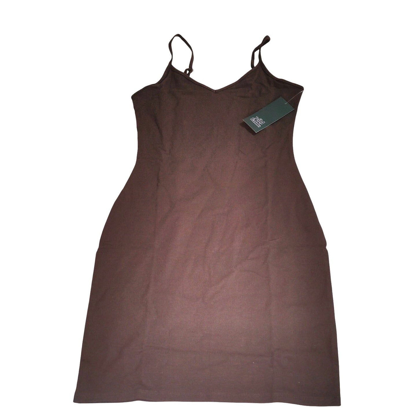 Wild Fable Women’s Strappy Bodycon Knit Dress Dark Brown Medium