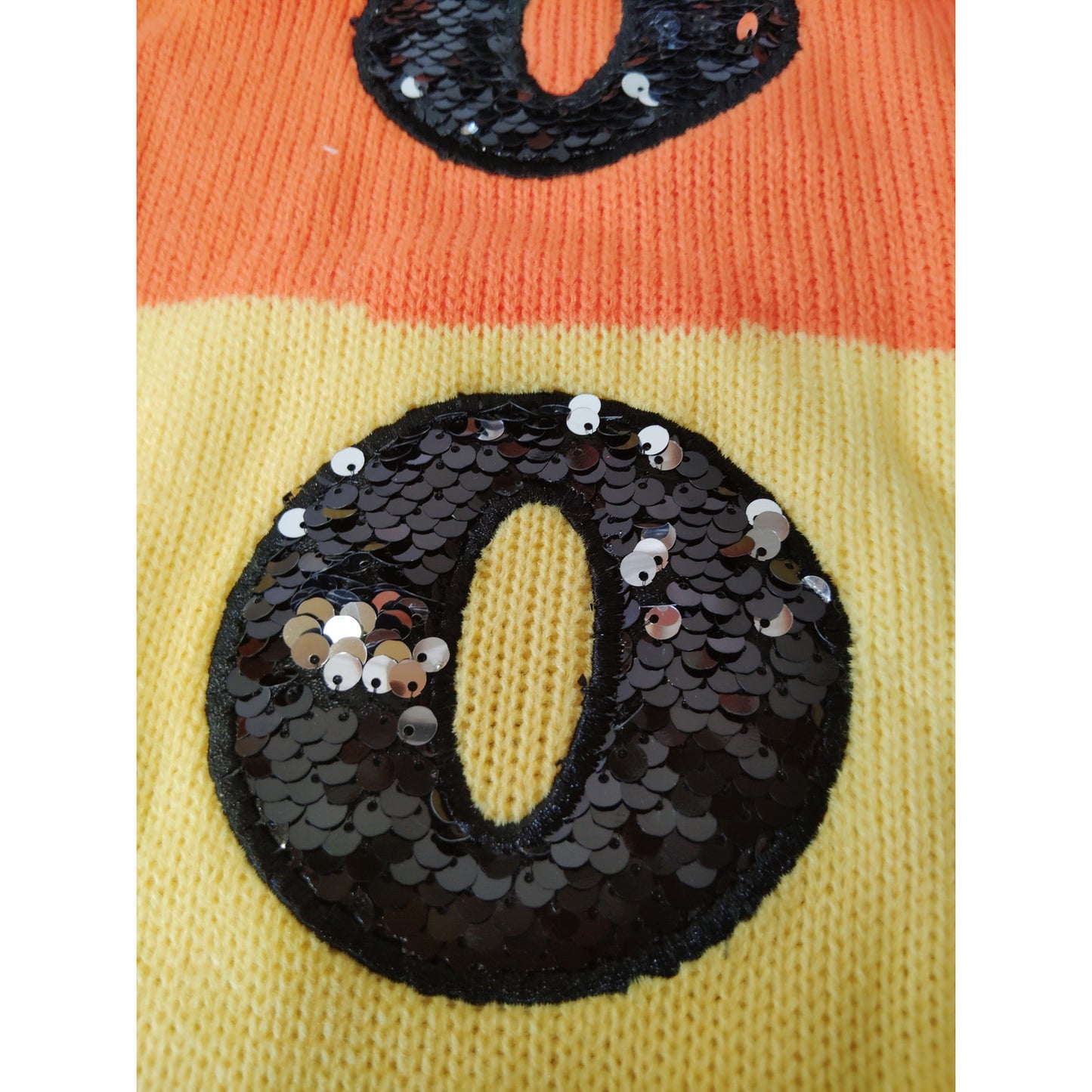 Hyde & EEK! Boutique Halloween Candy Corn Boo Dog Sweater – Medium