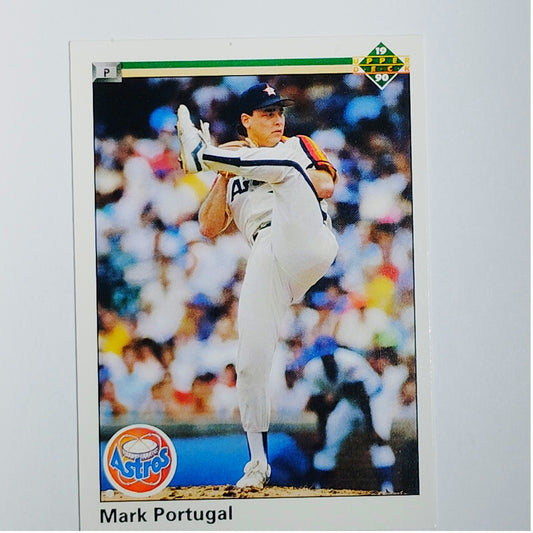 1990 Upper Deck Mark Portugal #502 Houston Astros Pitcher Action Shot - VG/EX