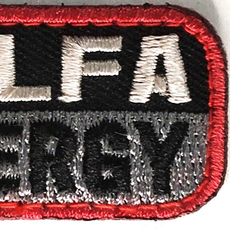 Sulfa Allergy Novelty Patch Medical Alert 2" × 1" Hook Back, Embroidered