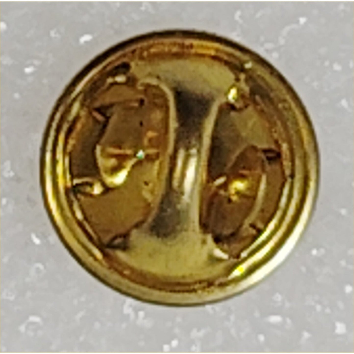 10th Air Force Novelty Hat/Lapel/Brooch Pin, Enamel Metal, Butterfly Clutch, 1"D