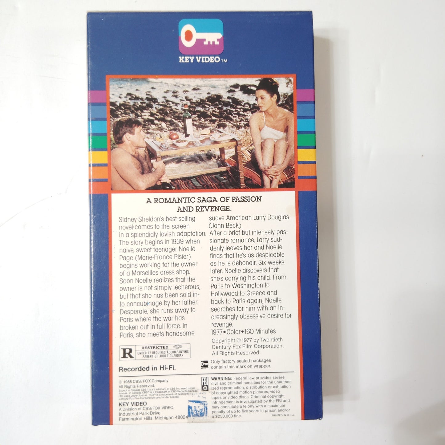 The Other Side of Midnight VHS 1985 Susan Sarandon Drama Romance