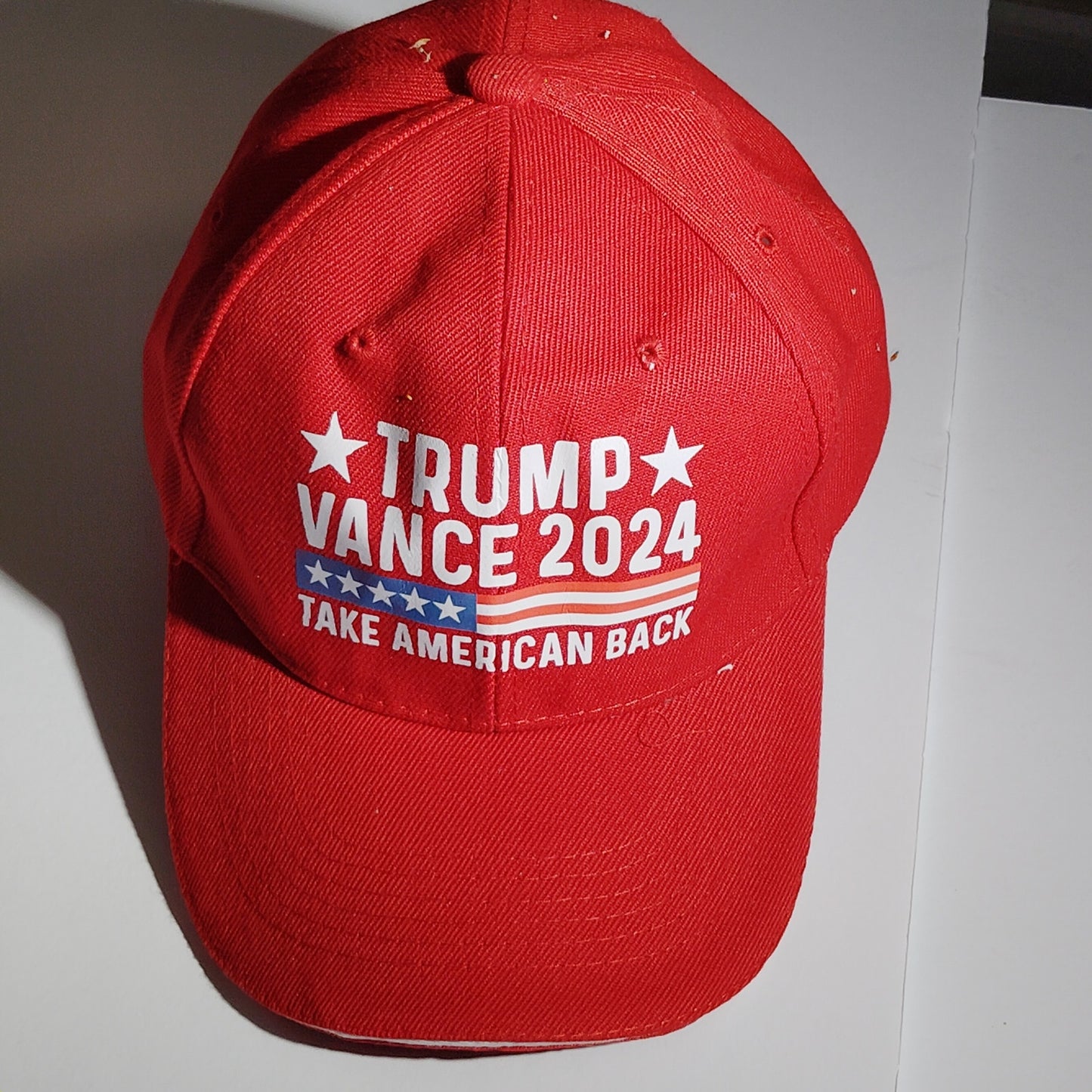 TRUMP ☆ VANCE 2024 ☆ Take American Back Cap, Red, Snapback, Trucker Hat