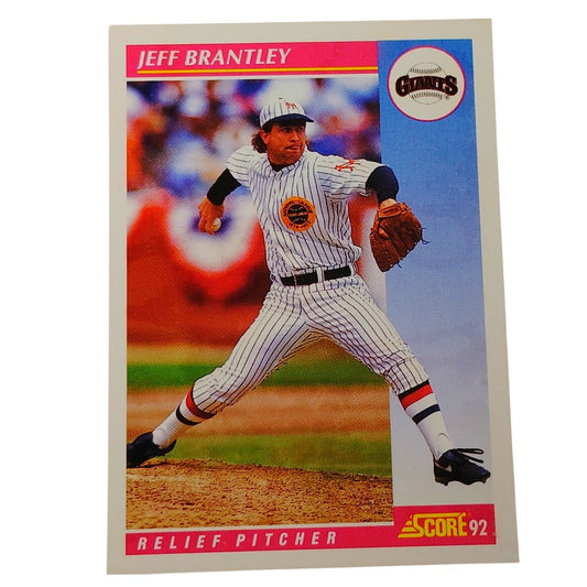 1992 Score Jeff Brantley #157 San Francisco Giants Relief Pitcher MLB NM