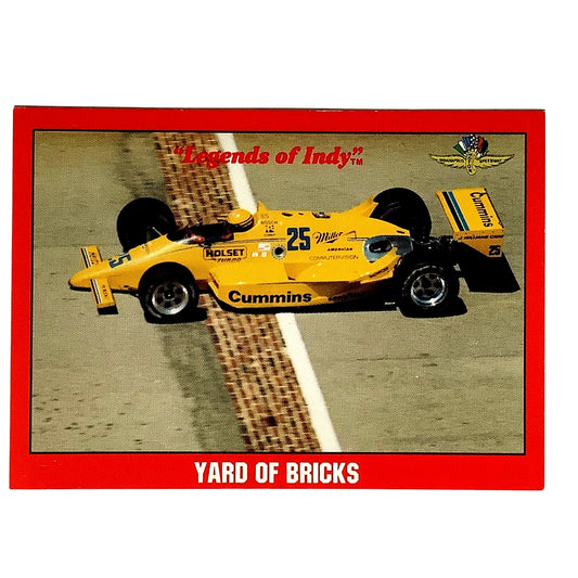 1987 Al Unser, Yard of Bricks, Indy 500, 1992 Legends of Indy, Card No.62