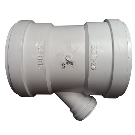 Westlake H3012-4 PVC 12" x 12" x 4" 45 Deg Wye Sewer Fitting SDR-26