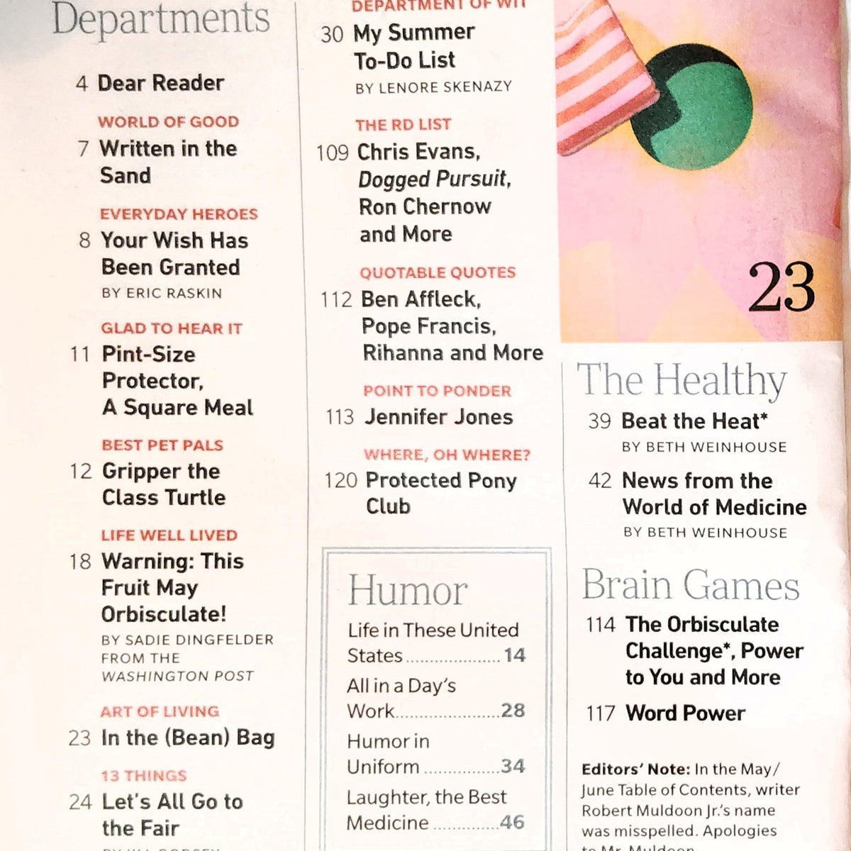 Reader's Digest Magazine July 2025 America the Tasty Comfort Food Issue