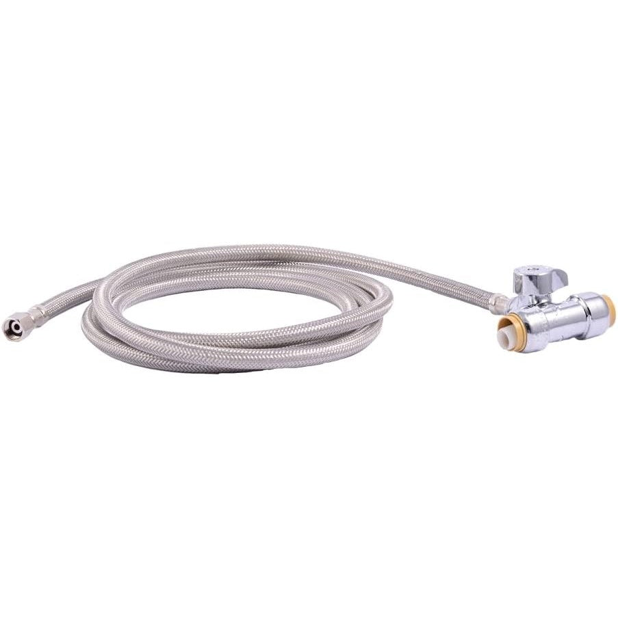 SharkBite 26038 1/2" x 1/4" x 10 ft Brass Push to Connect Ice Maker Install Kit