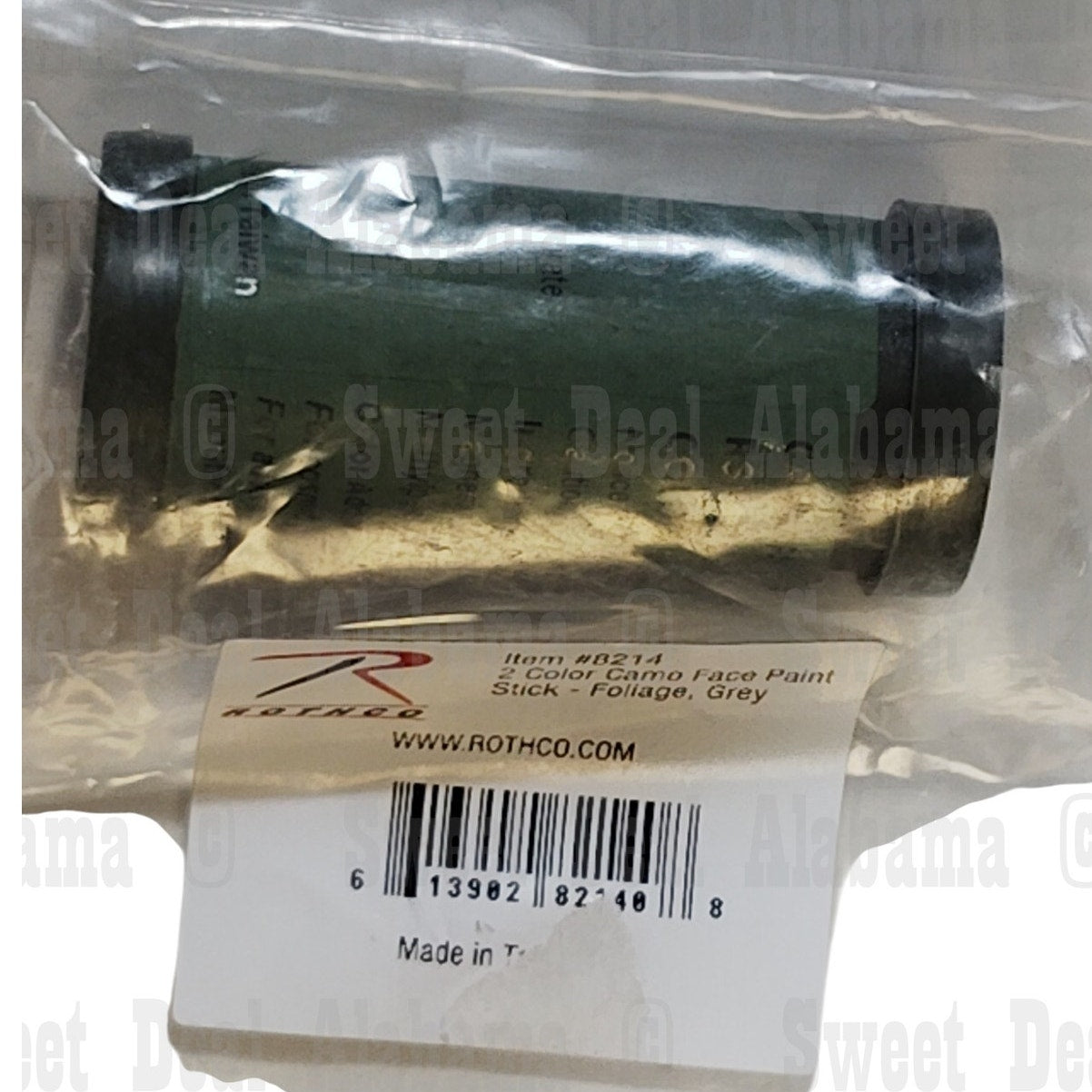 Rothco 8214: NATO Camo 2-Color Paint Stick - Foliage, Grey
