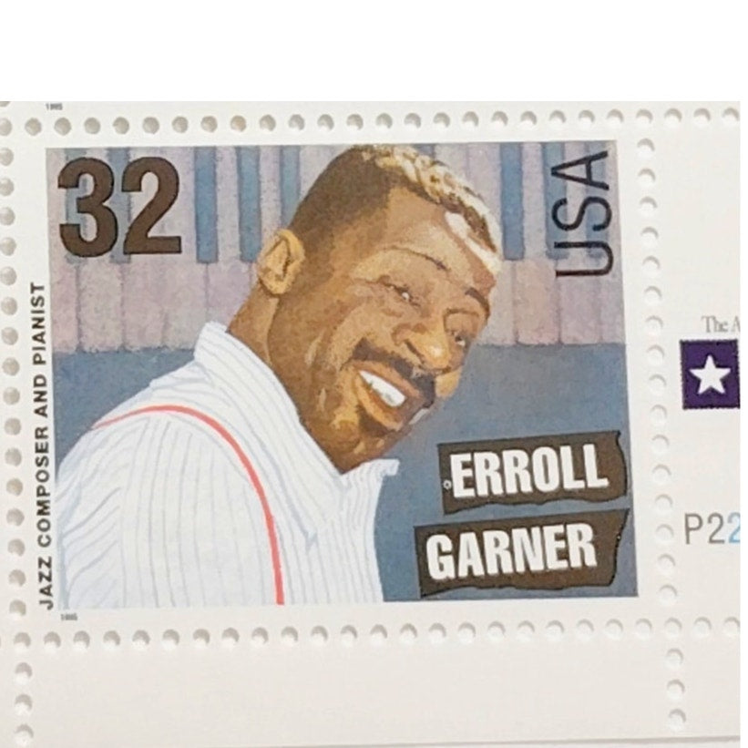Block of 4 – 1995 USA 32¢ Jazz Musicians MNH Scott 2989–2992 Plate Block