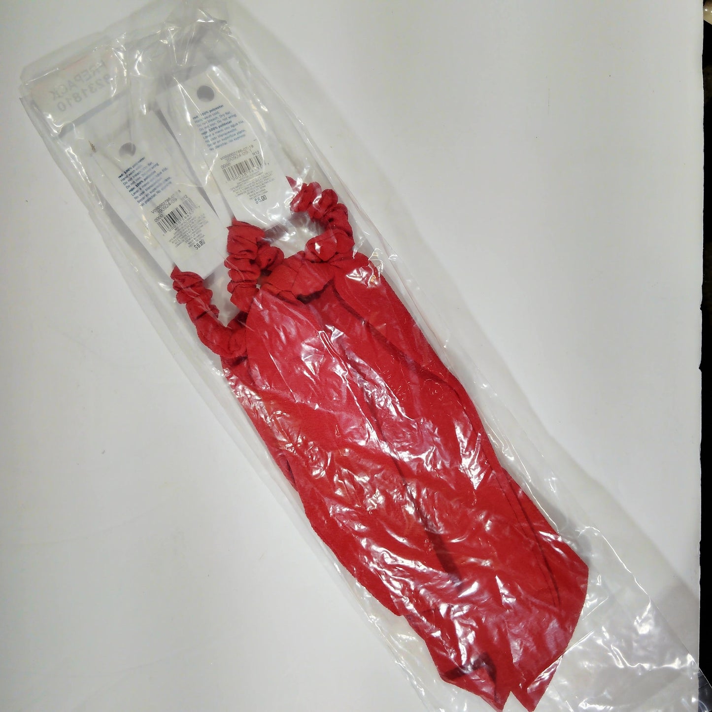 Old Navy – 2-Pack Red Scarf Hair Ties (Age 15+, 10" Scarf Length)