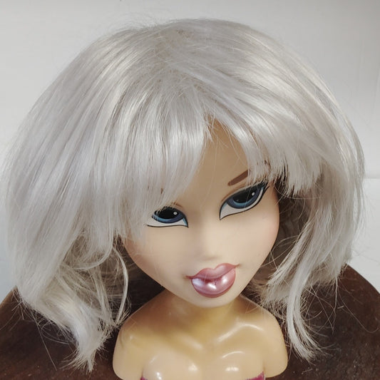 Paula Young Full Bob Wig A4340 Silver Blonde 80% Modacrylic 20% PVC Fiber
