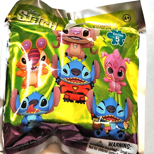 Disney Stitch Series 5 Figural Bag Clip Mystery Blind Bag Collectible, Ages 3+