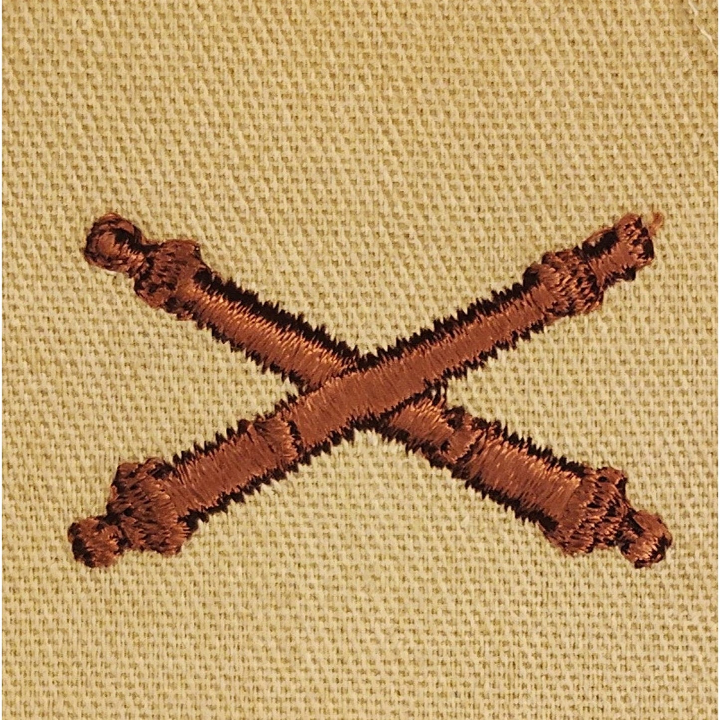 US Army Field Artillery Officer Collar Insignia Patches Sew On Desert Camo DCU
