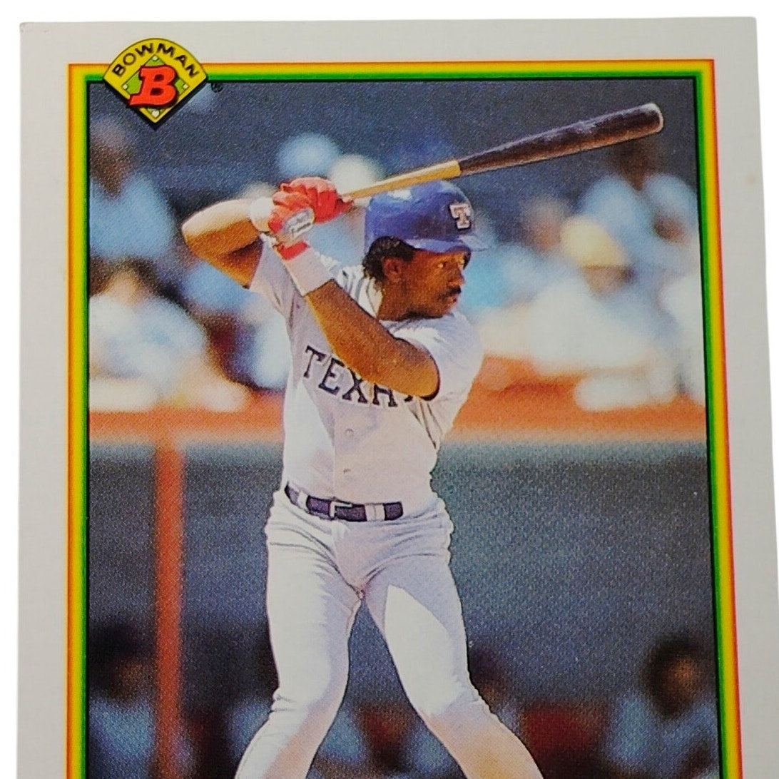 1990 Bowman Julio Franco #497 Texas Rangers Second Baseman MLB Baseball Card NM