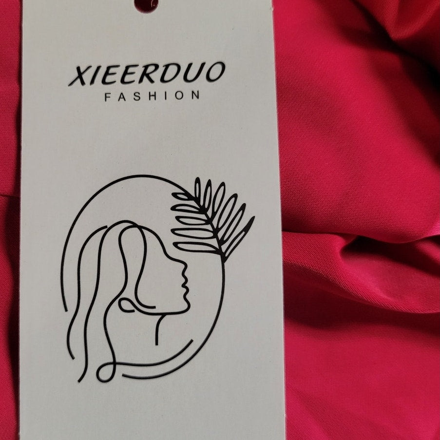 Xieerduo Women's Long Raglan Sleeve Blouse, Pink, Small