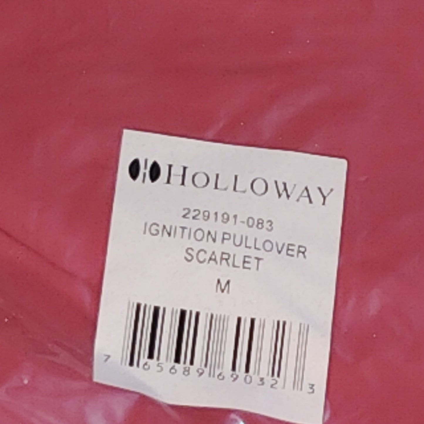 Holloway Adult Ignition Pullover Jacket, Scarlet, Med - Golf, Coaching, Outdoors