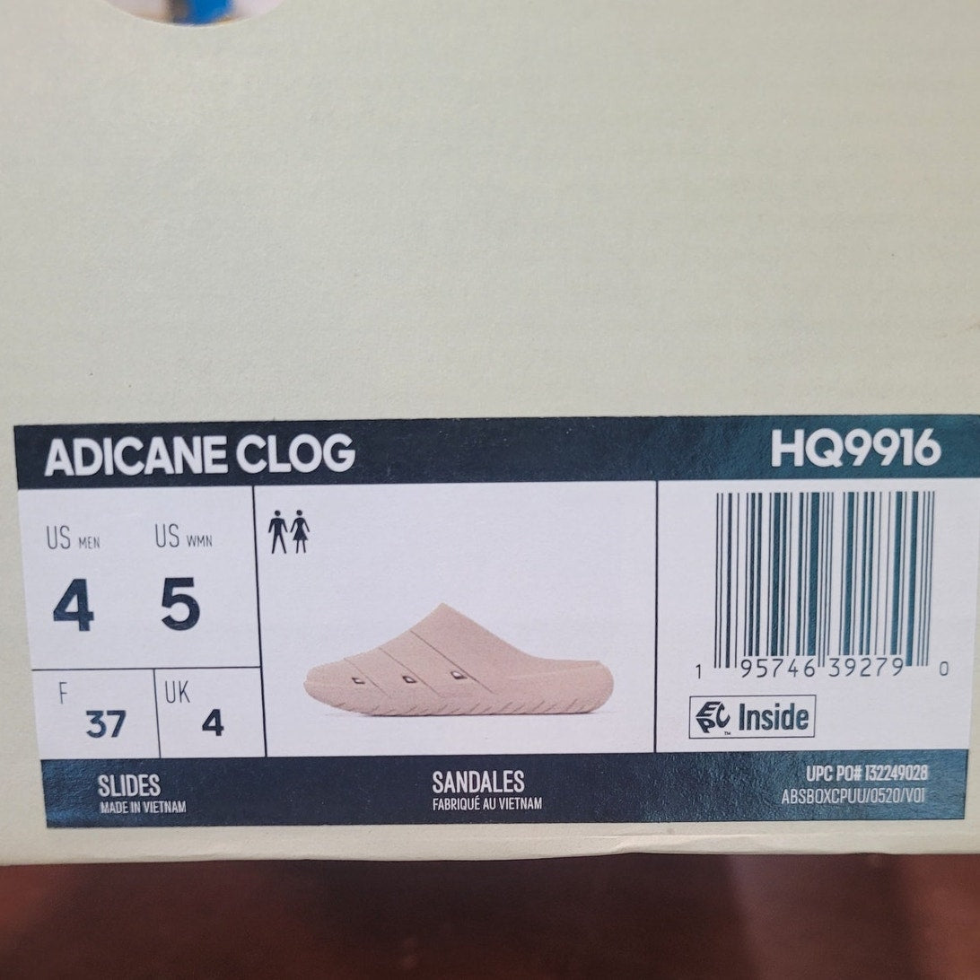 Adidas Adicane Clogs – Men's 4 / Women's 5, Sand Strata, Bio-Based EVA, Slip-On