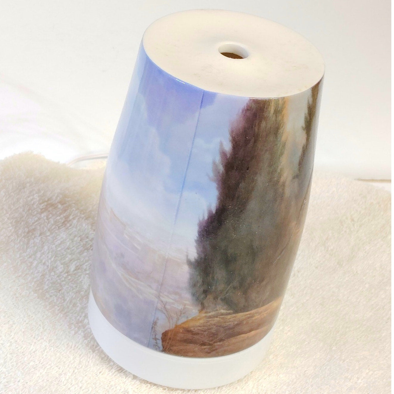 Bradford Exchange Greg Olsen Porcelain Essential Oil Diffuser Illuminated