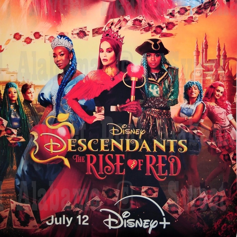 Disney's Descendants: The Rise of Red – 11” x 17” Canvas Print – Unframed