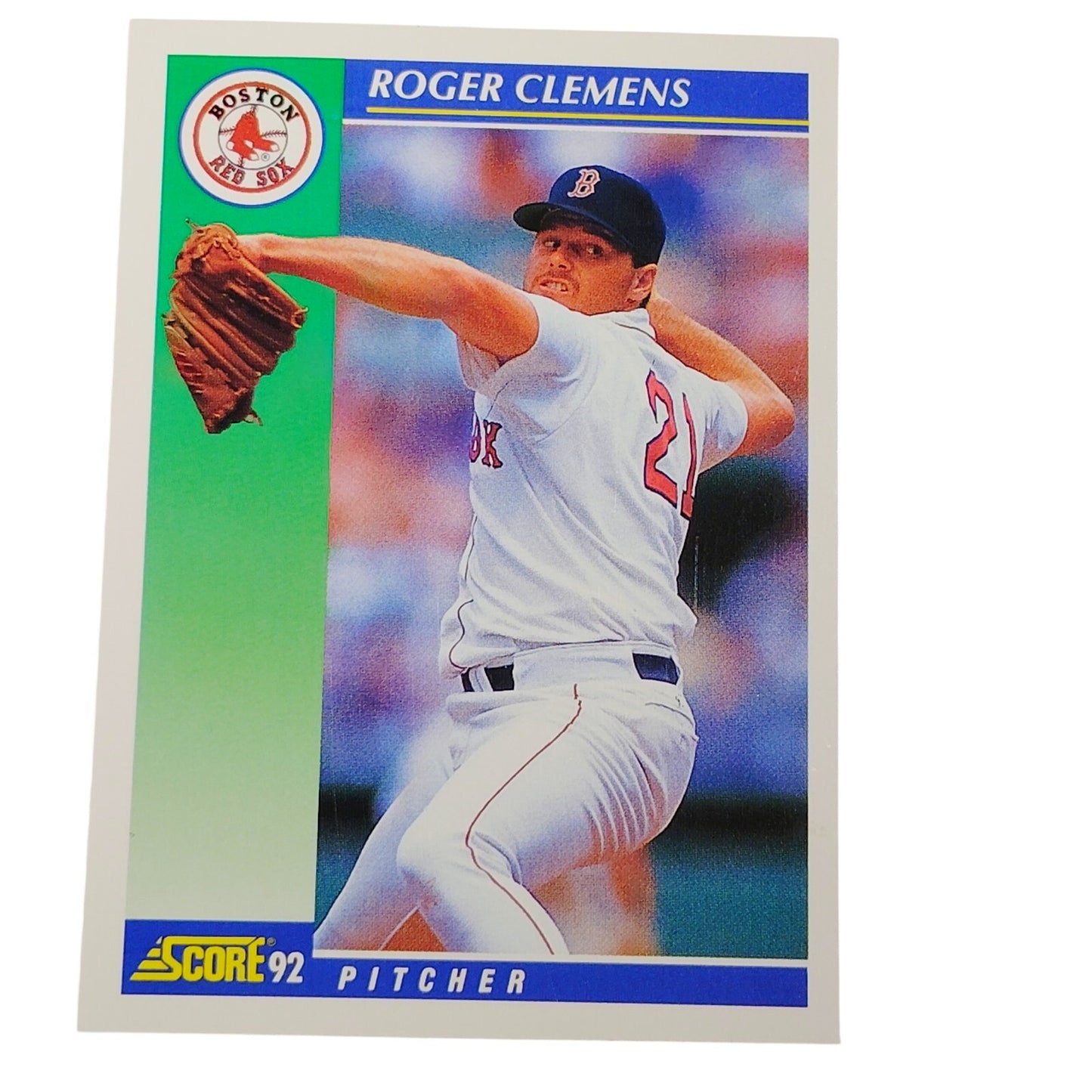 1992 Score Roger Clemens #21 Boston Red Sox Pitcher MLB Baseball EX