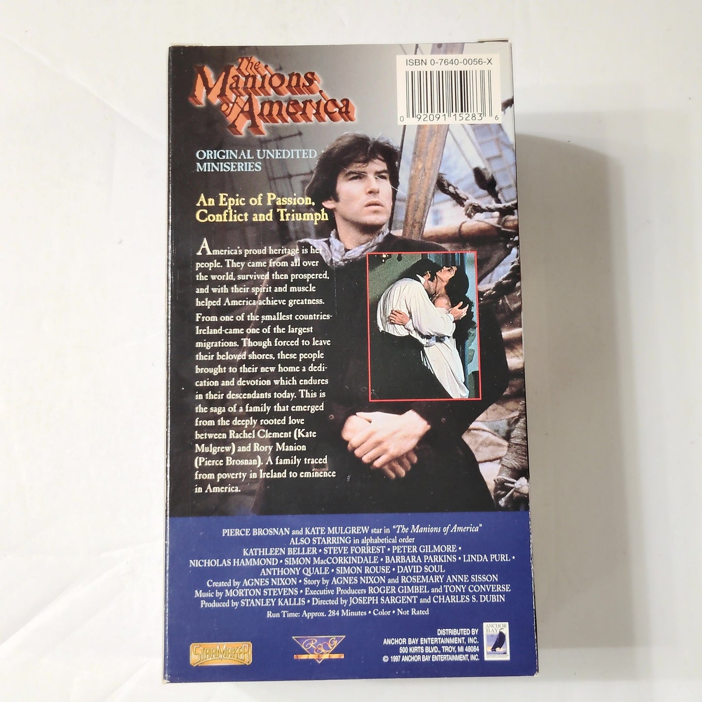 The Manions of America VHS 3‑Tape Set 1981 Pierce Brosnan Drama Miniseries