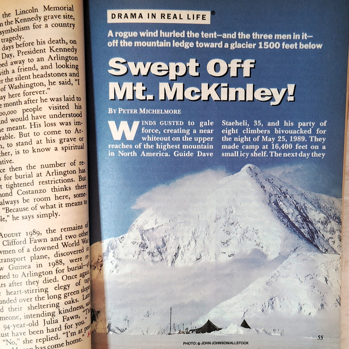 Reader's Digest May 1991 Vintage Magazine - The Man Who Flew Into Hell