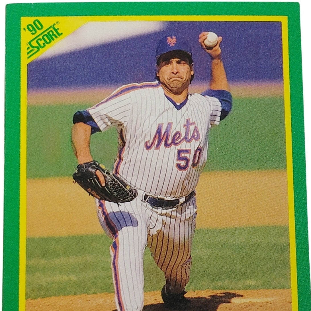 1990 Score Sid Fernandez Card No. 18 New York Mets P VG/EX