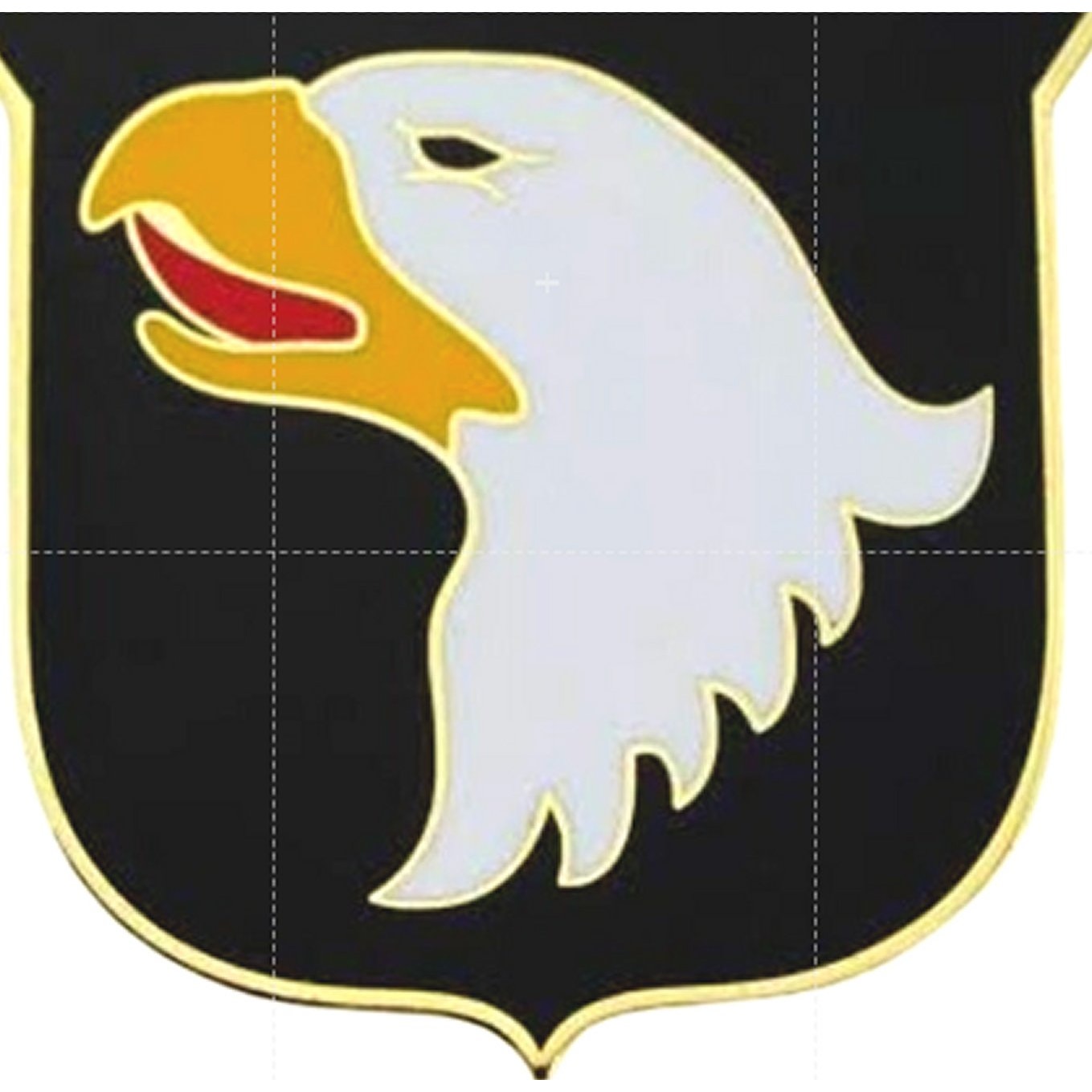 101st Airborne Screaming Eagle Novelty Biker Jacket Hat Lapel Pin 1" × 3/4"
