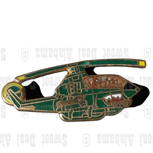 Cobra AH-1G Helicopter Collector's Hat, Lapel, Brooch Pin 1-1/4"W x 1/2"H