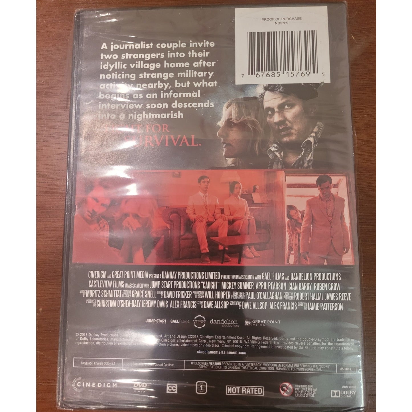 Caught DVD 1996 Thriller Drama – Edward James Olmos, Maria Conchita Alonso