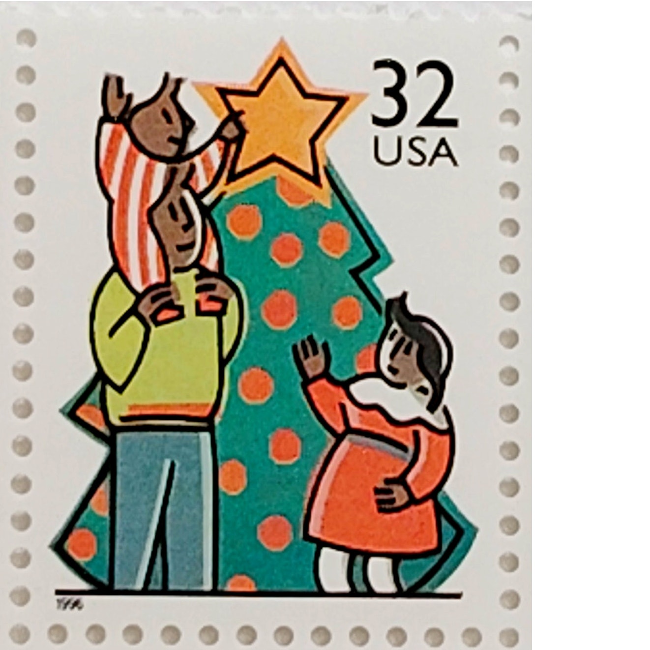 1996 Holiday Family Scenes Block of 8 MNH – Scott 3113–3116 Talcott