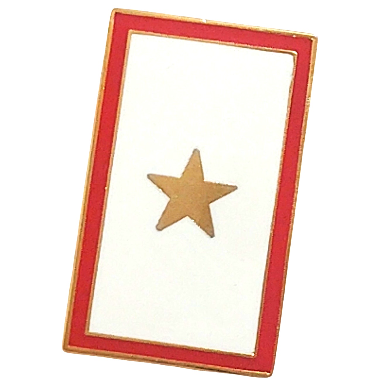 Family Member Gold Star KIA Honor Hat, Lapel Pin 7/8"H × 1/2"W Clutchback Pin
