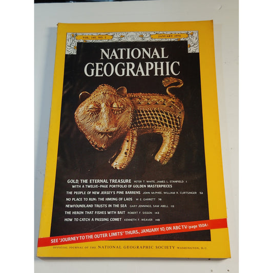 National Geographic Magazine – January 1974, Gold, Comet Kohoutek, Pine Barrens
