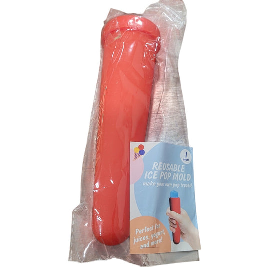 Reusable Ice Pop Mold, Red – Perfect for Juices, Yogurt & More