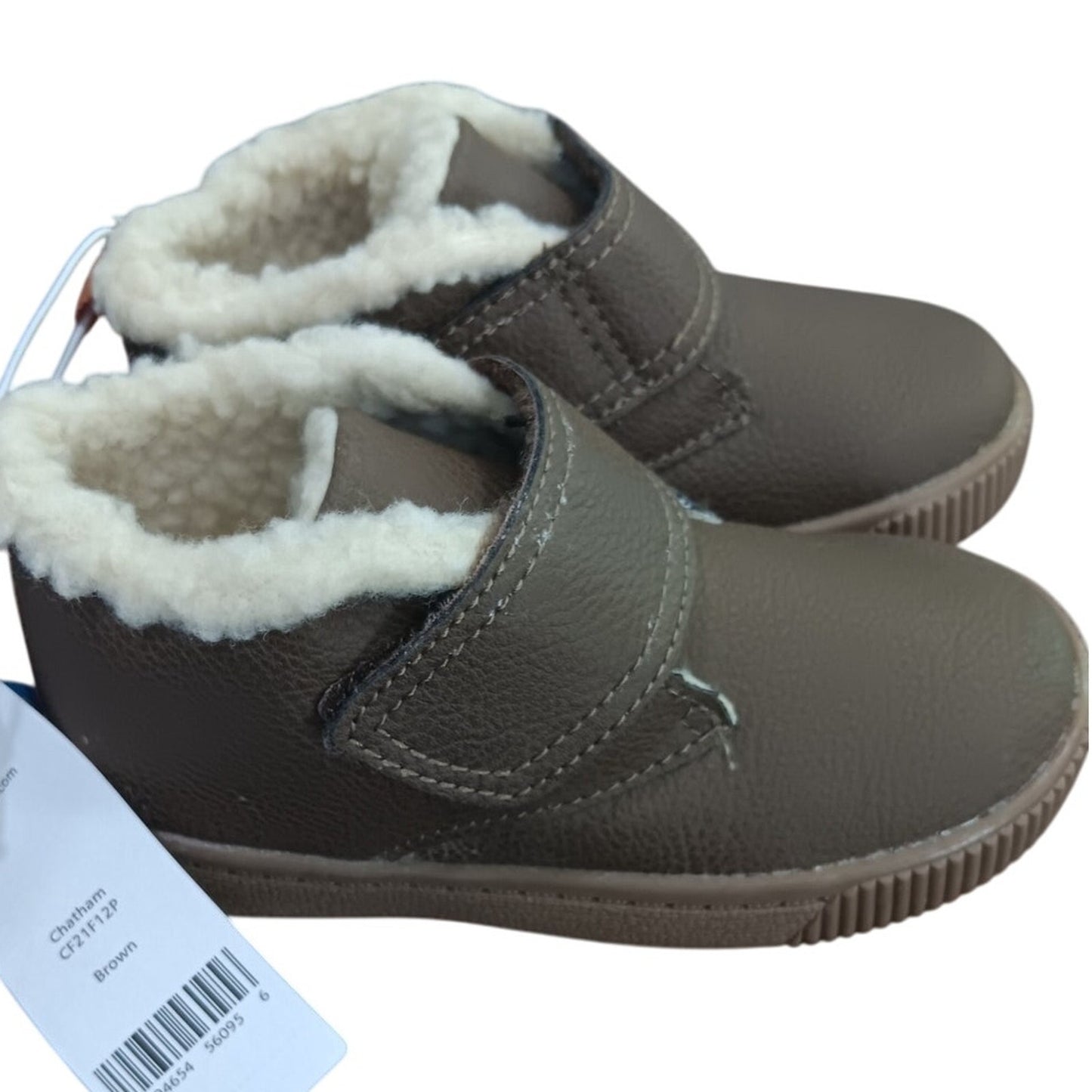 Carter’s Chatham Boot Size 5 Toddler Brown Faux-Suede Hook & Loop Strap CF21F12P