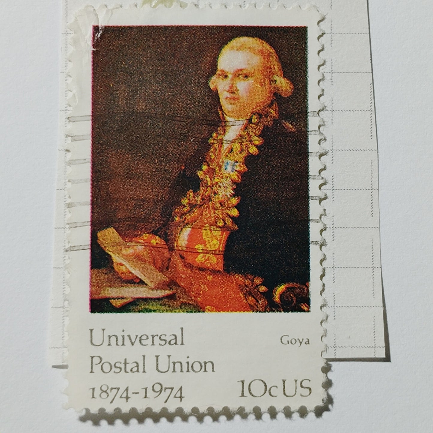 1974 US Postage Stamp Scott #1537 10c Francisco Goya Antonio Noriega Canceled