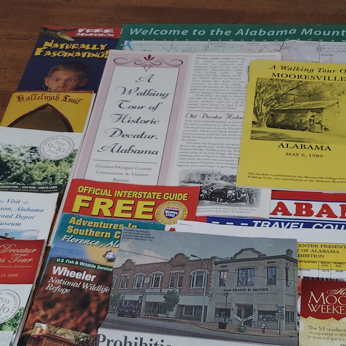 Mooresville, Alabama 2008 Travel Ephemera Lot - Vintage Brochures & Maps
