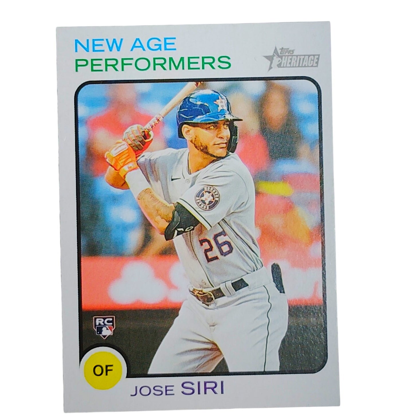 2022 Topps Heritage #NAP-20 Jose Siri New Age Performers RC Astros OF - VG/EX