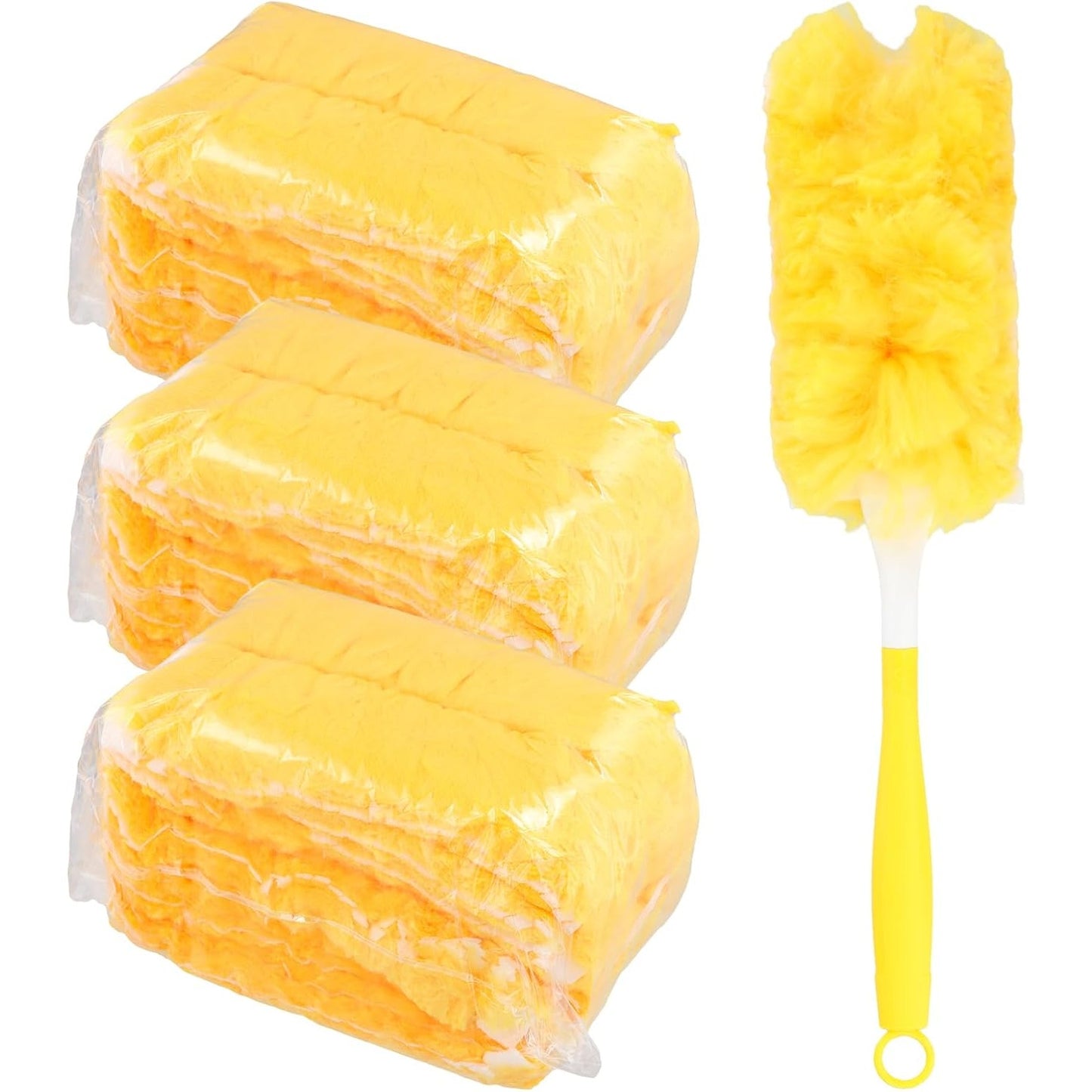 40‑Pack Duster Refills with Handle and Telescopic Rod Microfiber Cleaning Set