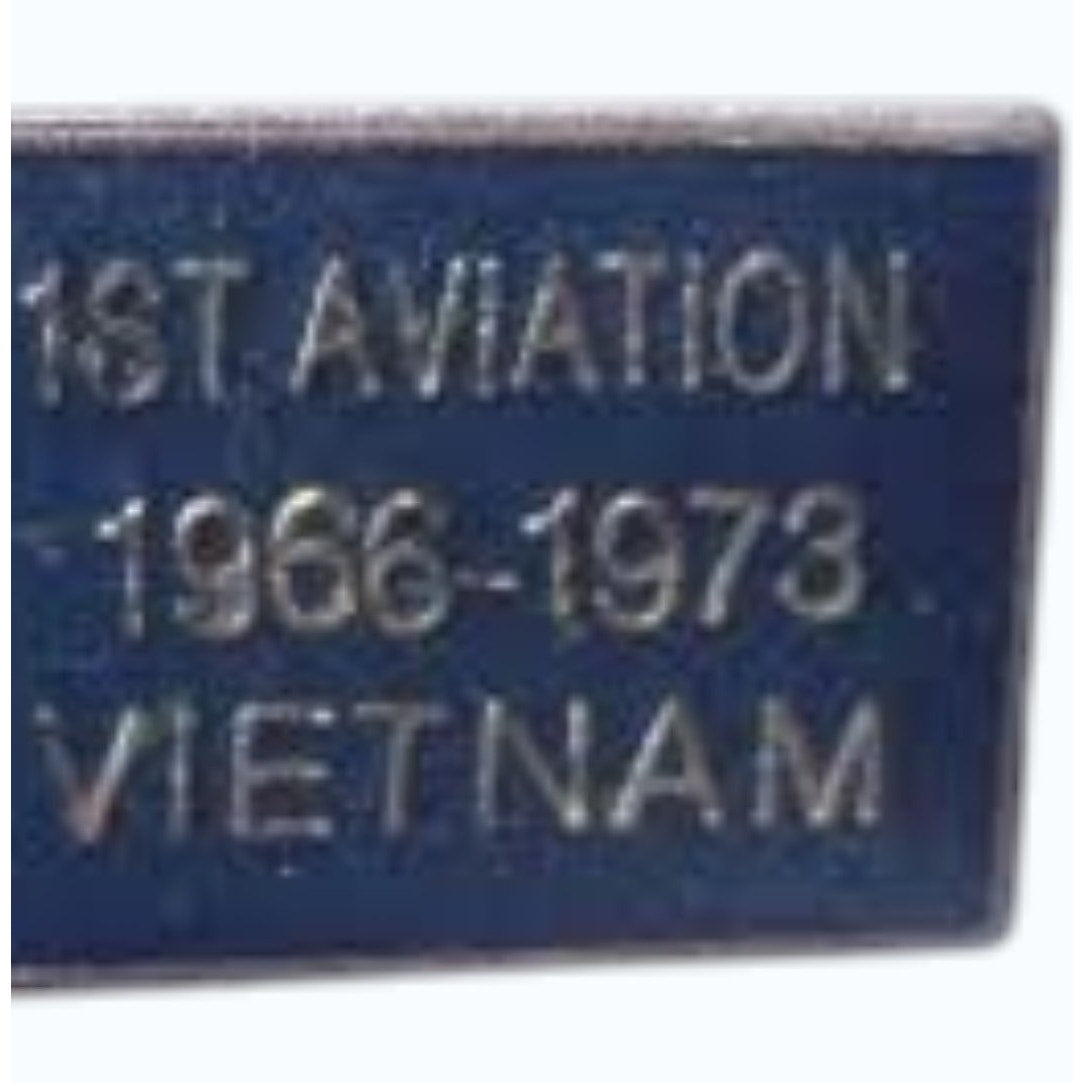 1st Aviation Brigade Vietnam Novelty Hat Lapel Pin 1" × 1/2" Vintage NOS