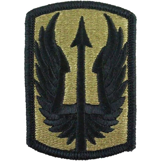 US Army 185th Aviation Brigade SSI Patch OCP Subdued Hook Back 3" × 2"