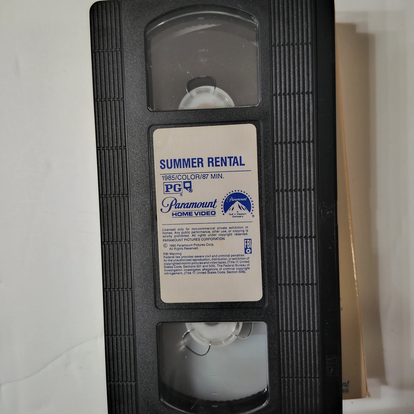 Summer Rental VHS 1985 John Candy Comedy Paramount Home Video