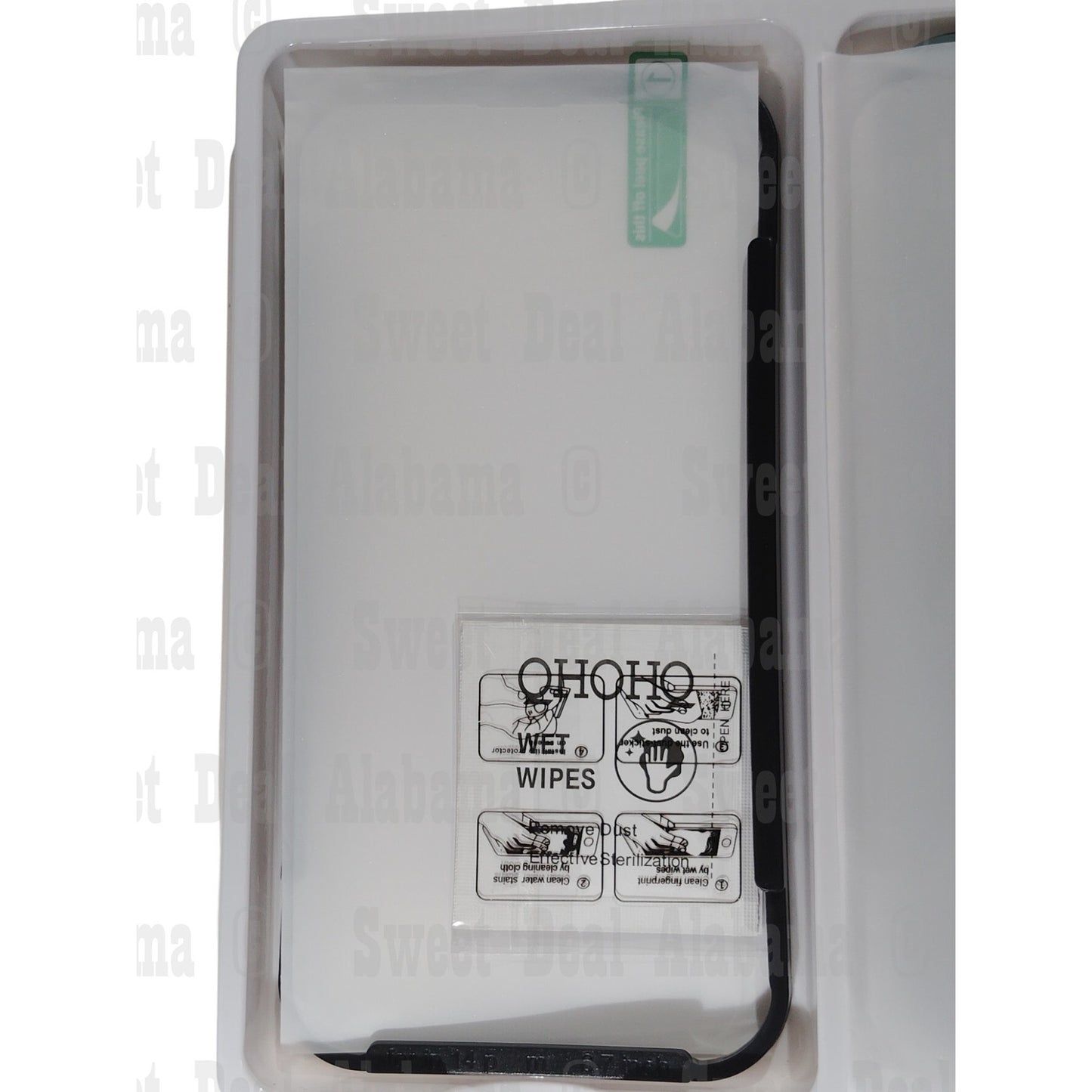 QHOQHO Cellphone Case w/ 2 Screen Protectors For iPhone 14 Pro Max, Color: Midnight Green