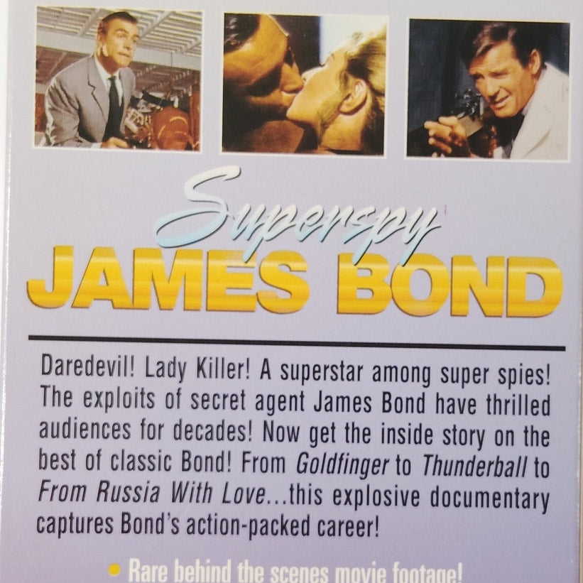 Superspy James Bond The Greatest 007 Highlights VHS 1996 Unauthorized Biography